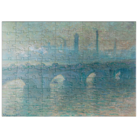 puzzleplate Waterloo Bridge, Gray Weather (1900) by Claude Monet 100 Puzzle