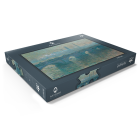 Darstellung des Puzzle Motivs Waterloo Bridge, Gray Weather (1900) by Claude Monet - Puzzleteile: 200