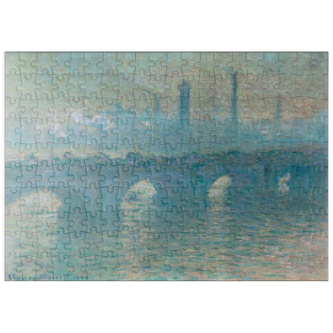 puzzleplate Waterloo Bridge, Gray Weather (1900) by Claude Monet 200 Puzzle