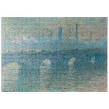 puzzleplate Waterloo Bridge, Gray Weather (1900) by Claude Monet 500 Puzzle