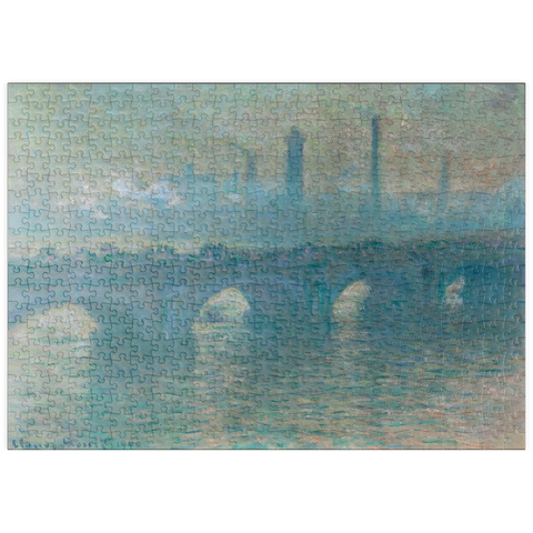 puzzleplate Waterloo Bridge, Gray Weather (1900) by Claude Monet 500 Puzzle