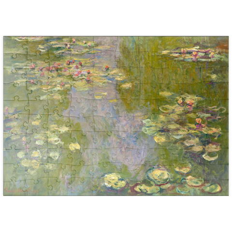 puzzleplate Water Lilies (1919) by Claude Monet 100 Puzzle