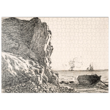 puzzleplate Cliffs and Sea, Sainte-Adresse (1864) by Claude Monet 500 Puzzle