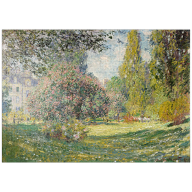 Darstellung des Puzzle-Motivs Landscape: The Parc Monceau (1876) by Claude Monet – Puzzleteile: 1000
