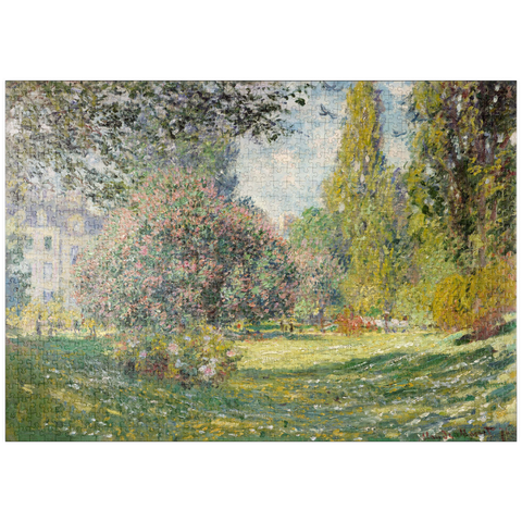 puzzleplate Landscape: The Parc Monceau (1876) by Claude Monet 1000 Puzzle
