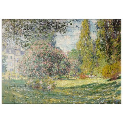 puzzleplate Landscape: The Parc Monceau (1876) by Claude Monet 100 Puzzle