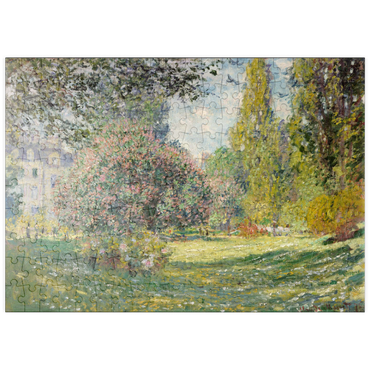 puzzleplate Landscape: The Parc Monceau (1876) by Claude Monet 200 Puzzle