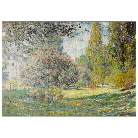 puzzleplate Landscape: The Parc Monceau (1876) by Claude Monet 200 Puzzle