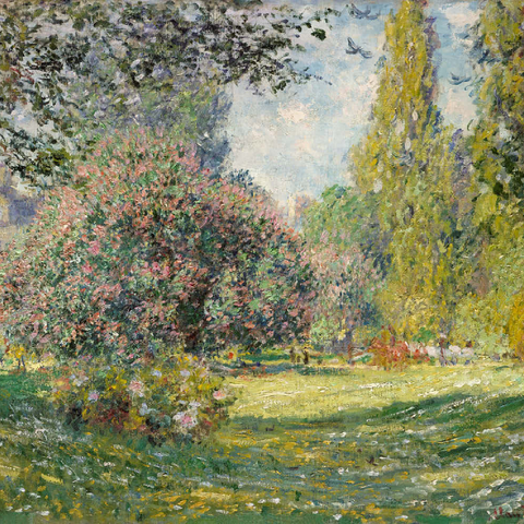 Landscape: The Parc Monceau (1876) by Claude Monet 200 Puzzle 3D Modell
