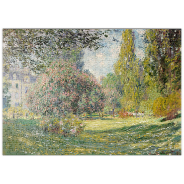 puzzleplate Landscape: The Parc Monceau (1876) by Claude Monet 500 Puzzle