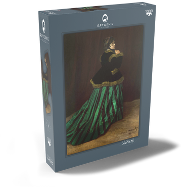 Claude Monet's Camille (The Woman in the Green Dress) (1866) 1000 Puzzle Schachtel Ansicht2