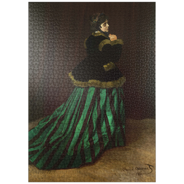 puzzleplate Claude Monet's Camille (The Woman in the Green Dress) (1866) 1000 Puzzle