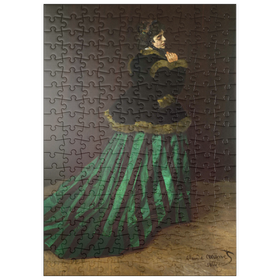 Darstellung des Puzzle-Motivs Claude Monet's Camille (The Woman in the Green Dress) (1866) – Puzzleteile: 200