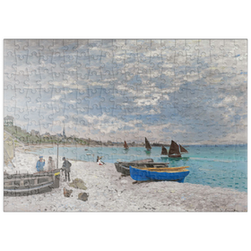 Darstellung des Puzzle-Motivs The Beach at Sainte-Adresse (1867) by Claude Monet – Puzzleteile: 200
