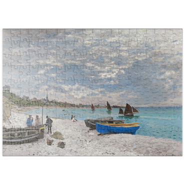 puzzleplate The Beach at Sainte-Adresse (1867) by Claude Monet 200 Puzzle