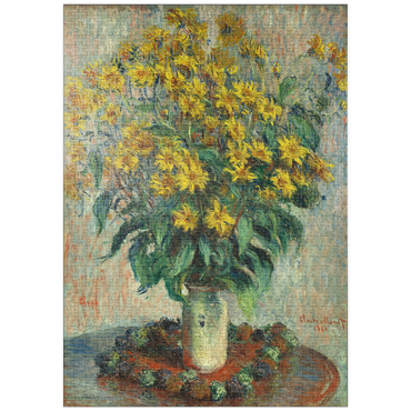 puzzleplate Jerusalem Artichoke Flowers (1880) by Claude Monet 1000 Puzzle