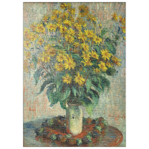 puzzleplate Jerusalem Artichoke Flowers (1880) by Claude Monet 200 Puzzle