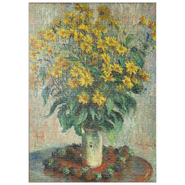 puzzleplate Jerusalem Artichoke Flowers (1880) by Claude Monet 500 Puzzle
