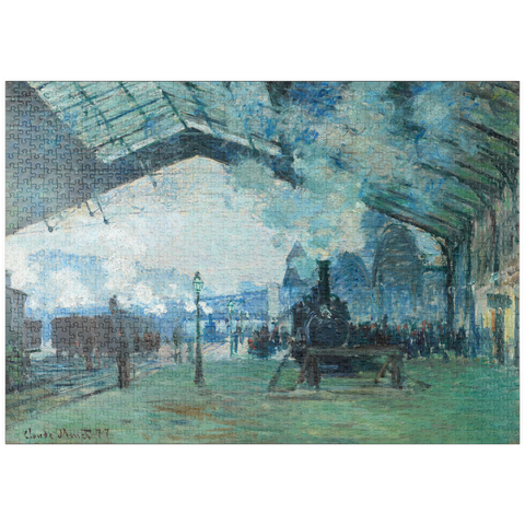 puzzleplate Arrival of the Normandy Train, Gare Saint-Lazare (1887) by Claude Monet 1000 Puzzle