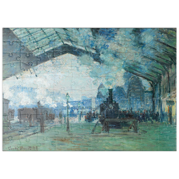 puzzleplate Arrival of the Normandy Train, Gare Saint-Lazare (1887) by Claude Monet 100 Puzzle