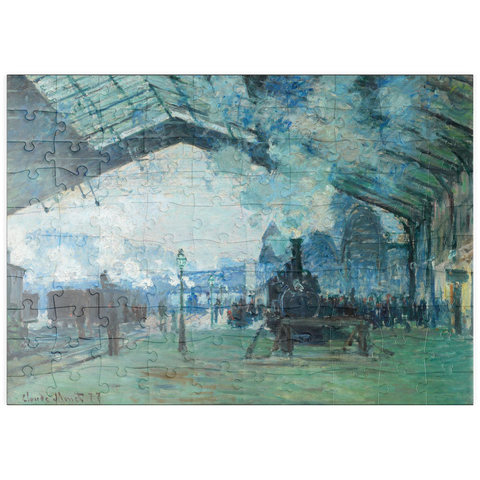 puzzleplate Arrival of the Normandy Train, Gare Saint-Lazare (1887) by Claude Monet 100 Puzzle
