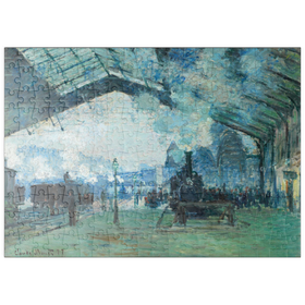 Darstellung des Puzzle-Motivs Arrival of the Normandy Train, Gare Saint-Lazare (1887) by Claude Monet – Puzzleteile: 200