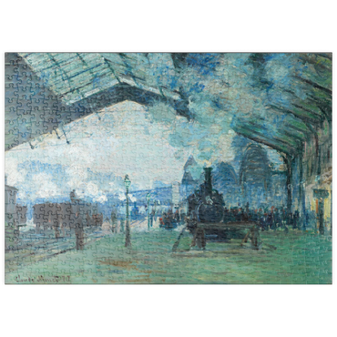 puzzleplate Arrival of the Normandy Train, Gare Saint-Lazare (1887) by Claude Monet 500 Puzzle