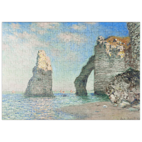 Darstellung des Puzzle Motivs Claude Monet's The Cliffs at Étretat (1885) - Puzzleteile: 200