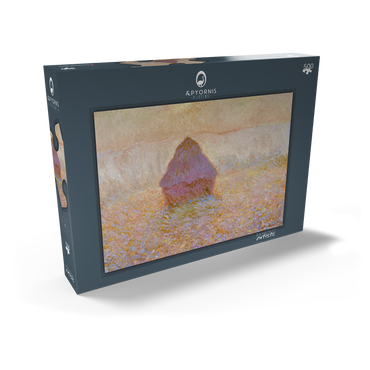Claude Monet's Grainstack, Sun in the Mist (1891) 500 Puzzle Schachtel Ansicht2
