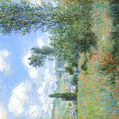 View of Vétheuil (1880) by Claude Monet 1000 Puzzle 3D Modell