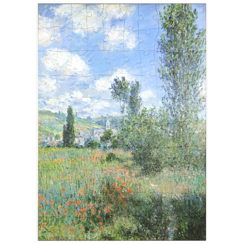 puzzleplate View of Vétheuil (1880) by Claude Monet 100 Puzzle