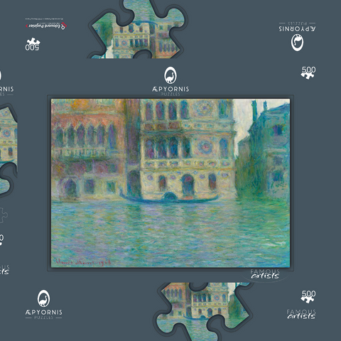 Venice, Palazzo Dario (1908) by Claude Monet 500 Puzzle Schachtel 3D Modell
