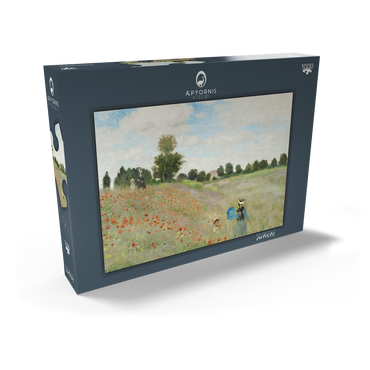 Claude Monet's The Poppy Field near Argenteuil (1873) 1000 Puzzle Schachtel Ansicht2