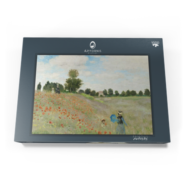 Claude Monet's The Poppy Field near Argenteuil (1873) 1000 Puzzle Schachtel Ansicht3