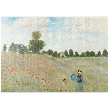 puzzleplate Claude Monet's The Poppy Field near Argenteuil (1873) 1000 Puzzle