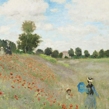Claude Monet's The Poppy Field near Argenteuil (1873) 1000 Puzzle 3D Modell