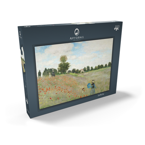 Claude Monet's The Poppy Field near Argenteuil (1873) 100 Puzzle Schachtel Ansicht2
