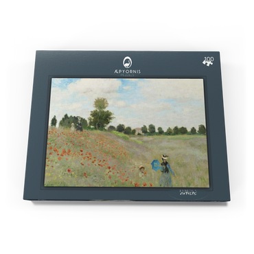 Claude Monet's The Poppy Field near Argenteuil (1873) 100 Puzzle Schachtel Ansicht3
