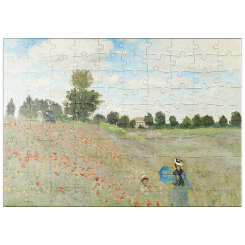 puzzleplate Claude Monet's The Poppy Field near Argenteuil (1873) 100 Puzzle