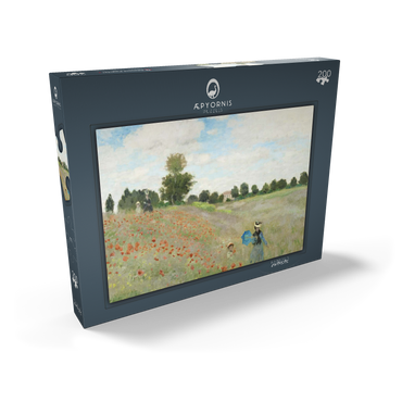Claude Monet's The Poppy Field near Argenteuil (1873) 200 Puzzle Schachtel Ansicht2