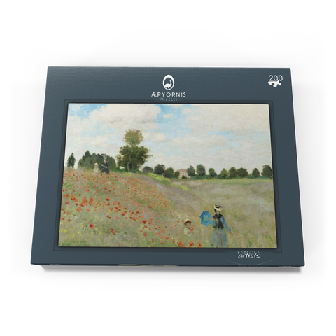 Claude Monet's The Poppy Field near Argenteuil (1873) 200 Puzzle Schachtel Ansicht3
