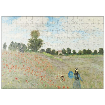 puzzleplate Claude Monet's The Poppy Field near Argenteuil (1873) 200 Puzzle