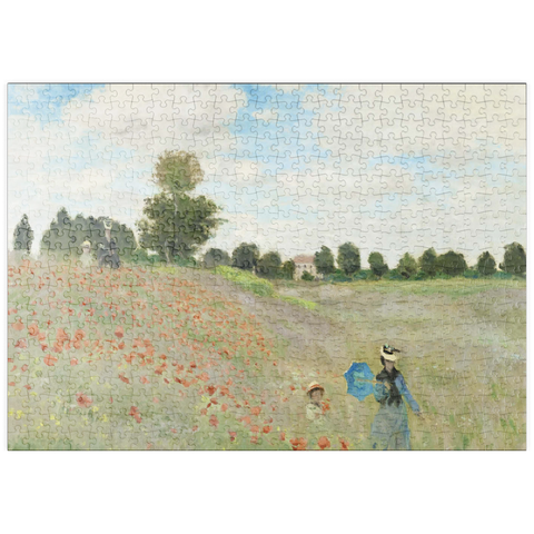 puzzleplate Claude Monet's The Poppy Field near Argenteuil (1873) 500 Puzzle