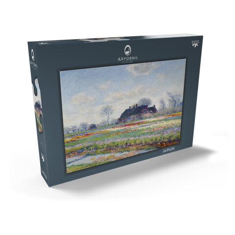 Claude Monet's Tulip Fields at Sassenheim (1886) 1000 Puzzle Schachtel Ansicht2
