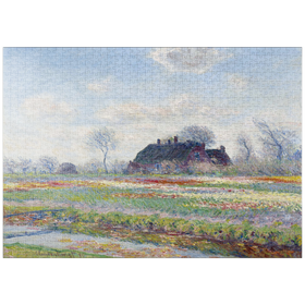 Darstellung des Puzzle-Motivs Claude Monet's Tulip Fields at Sassenheim (1886) – Puzzleteile: 1000