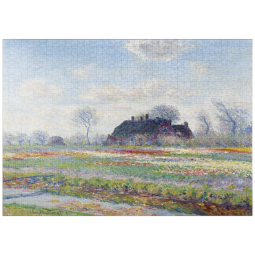 puzzleplate Claude Monet's Tulip Fields at Sassenheim (1886) 1000 Puzzle