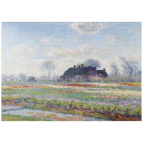 puzzleplate Claude Monet's Tulip Fields at Sassenheim (1886) 1000 Puzzle