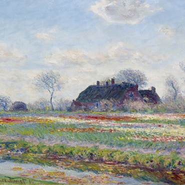 Claude Monet's Tulip Fields at Sassenheim (1886) 1000 Puzzle 3D Modell