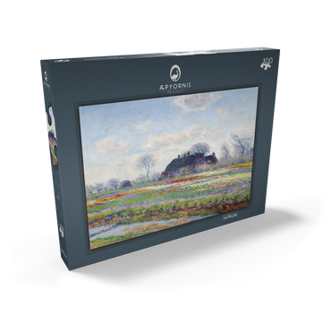 Claude Monet's Tulip Fields at Sassenheim (1886) 100 Puzzle Schachtel Ansicht2