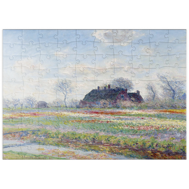 puzzleplate Claude Monet's Tulip Fields at Sassenheim (1886) 100 Puzzle
